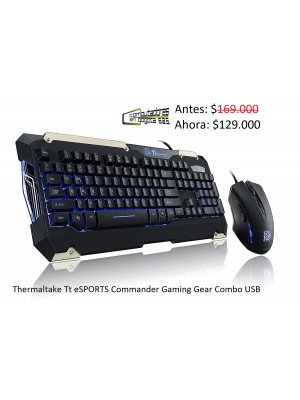 Combo teclado y mouse gamer Thermaltake Tt eSPORTS Commander Gaming Gear